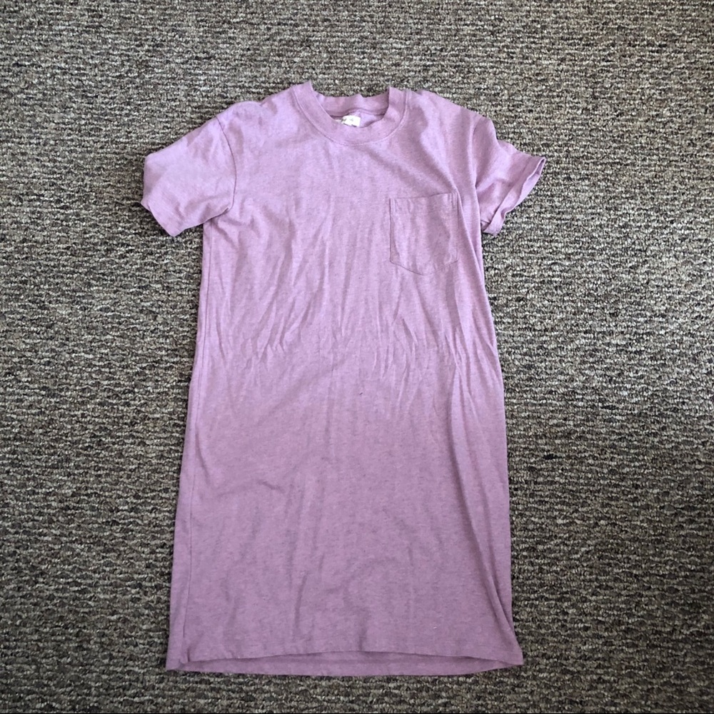 Madewell Pink T-Shirt Dress - Picture 2 of 4